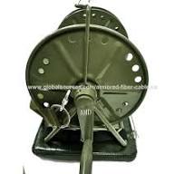 Enrouleur métallique pour câble, vert, avec sac à dos, bobine de chariot,  ODM, OEM, utilisation de câble tactique, usine,