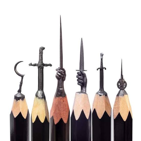Koleksi miniatur bertema Game of Thrones yang dibuat secara eksklusif oleh Salavat Fidai., AI generated