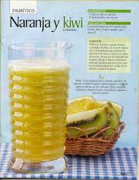Verde Y Natural Jugo Diuretico De Naranja Y Kiwi Jugos Y Licuados Jugos Bebidas Saludables