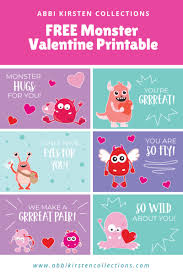 It's best to print them on card stock or heavier paper so that they creative valentine cards kids can make. Free Valentine S Cards For Kids Printable Monster Valentine Cards