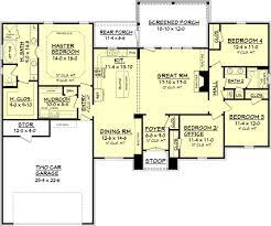 Maybe you would like to learn more about one of these? House Plan 041 00082 European Plan 2 000 Square Feet 4 Bedrooms 2 Bathrooms Small Floor Plans New House Plans House Plans One Story