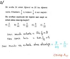 Gur Yayinlari 10 Sinif Olasilik Test 16 Cozumleri Matematik Kitap Cozumleri Matematik Kalesi