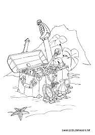 coloriage du monde des pirates le coffre a tresor imprimer en ligne dessin bateau plateau de voiture
