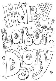 Happy Labor Day Coloring Pages Holiday Worksheets Labor Day Holiday Christmas Coloring Pages
