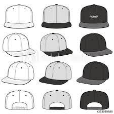 Snapback Cap Fashion Flat Vector Mockup Design Buy This Stock Vector And Explore Similar Vectors At Adobe Stoc Snapback Cap Fashion Mockup Design Flat Sketch