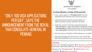 118,120 likes · 4,112 talking about this. Only 100 Visa Applications Per Day Says The Announcement From The Royal Thai Consulate General In Penang Khon Philippine