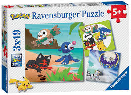 Featured puzzles > 1 day ago. Kjop Ravensburger Pokemon Jigsaw Puzzles 3 X 49 Pieces