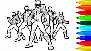 Marvelous Power Rangers Dino Charge Coloring Slavyanka