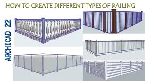 This is my first ark building tips video. How To Create Different Types Of Railing Graphisoft Archicad Railing Youtube