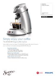 90 ($0.36/count) save 5% more with subscribe & save. Hd7812 50 Senseo Coffee Pod System Manualzz