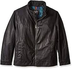 Dockers Men S Big Lamb Touch Faux Leather Stand Collar Jacket Review Stand Collar Jackets Leather Jacket Men Men S Coats And Jackets
