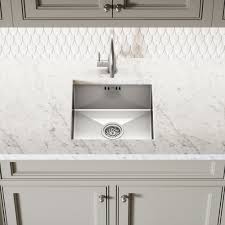 From the elegant quadro range comes this modern square 1 and 1/2 bowl undermount kitchen sink, a fantastic option for any kitchen. Undermount Kitchen Stainless Steel Sink Luxury Designs