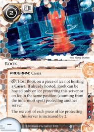 And i mean getting the rook out asap so if you played as white your first two moves would be one of the two (h4 followed by rh3 or a4 followed by ra3). Rook Netrunnerdb