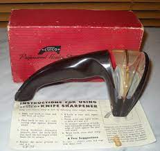 Vintage cutco knife sharpener handheld honing stone w/ instructionsclick for current pricevintage cutco knife sharpener handheld honing stone w/ instructionsitem specifics condition: Handy Dandy Item For Your Kitchen Cutco Knife Sharpening Cutco Knives