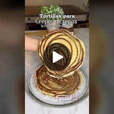 Receta de tortillas para crepas con harina de pancake