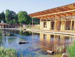 Natural Pool In Germany With Sauna In 2020 Natural Pool Natural Swimming Pools Cool Swimming Pools