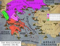 In the early 7th century bce the macedonians, under their king caranus, settled in the. Tristan Hughes On Twitter The Macedonian Empire At The Time Of King Philip Ii S Assassination 336 Bc Purple Macedonian Kingdom And Dependent States Pink The Thessalian League Red
