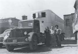 Image result for Brockway Light Blue 1949 Truck