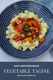 Easy Mediterranean Vegetable Tagine Recipe In 2020 Vegetarian Tagine Healthy Eating Lunch Tagine Recipes