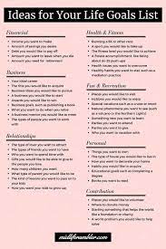 How To Make A Powerful (And A Little Magic) Life Goals List – Midlife  Rambler