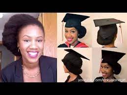 The Perfect Graduation Cap Style For Natural Hair Bglh Marketplace Graduation Hairstyles With Cap Graduation Hairstyles Natural Hair Styles