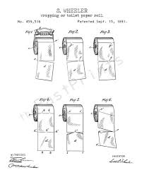 Inst Download 5 Jpg Toilettenpapier Badezimmer Wand Kunst Etsy Toilet Paper Patent Toilet Paper Toilet Paper Roll