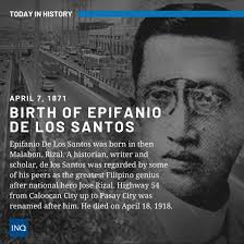 De los santos ( or delos santos) was well traveled, going to many places in europe, asia epifanio de los santos (great among the great filipino scholars). Inquirer On Twitter Today In History Epifanio De Los Santos Who Was Regarded By Some Of His Peers As The Greatest Filipino Genius After National Hero Jose Rizal Was Born Https T Co P9ym2iykty