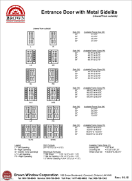 entrance door window size chart 1 from brown window