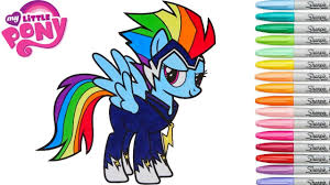 Little pony coloring pages rainbow dash. My Little Pony Coloring Book Rainbow Dash Power Ponies Go Zapp Mlp Coloring Pages Rainbow Splash Youtube