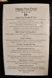 I had a salad and fish tacos. Happy Hour Menu Picture Of Oaks Bottom Public House Portland Tripadvisor