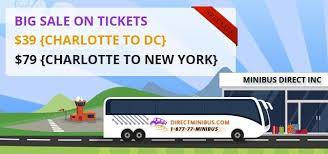 Direct Mini Bus Bus Tickets To Dc Ny Atlanta Charlotte Florida At Cheapest Price Get Flat 10 Discount On All Tickets Hurry Mini Bus Bus Tickets Bus