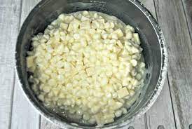 Melting White Chocolate Chips In A Saucepan White Chocolate Candy Fudge Melting White Chocolate