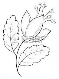 Resume Fleur Symbolique Contours Monochromes Isole En 2020 Motifs De Broderie Vintage Dessin Fleur Modele De Fond