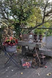 Garten Terrasse Gestaltung Vintage Verrostete Metalloptik Rost Deko Garten Garten Deko Rost Deko