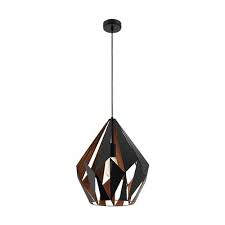 Our extensive range of black recessed light fittings include integrated led and mains voltage gu10 options, covering both commercial and domestic applications. Carlton 1 Black Medium Ceiling Pendant Light Fitting The Lighting Superstore
