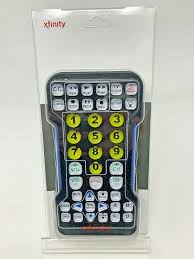 Number pad · the led will blink green . New Xfinity Oversized Large Remote Control Power Volume Mute Backlit Xfinity Remote Control Extender Xfinity Remote Control