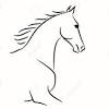 Printable horse head coloring pages. 1