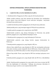 We did not find results for: Definisi Operasional Untuk Laporan Kesehatan Jiwa Puskesmas