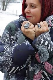 Marimekko Winter Coat Statement Rings Megan Auman Cozy Winter Fashion Winter Coat Marimekko
