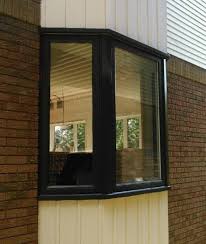 Bay windows and corner windows are two of the most common window types found in australian whether you are mounting window coverings for corner windows on the inside or outside of the. Bay Window Fixed Casement Black Outside White Inside Kempenfelt Windows Doors