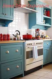 Teal and orange stripe upholstery fabric home decor fabric. Blue Kitchen Inspiration Red Kitchen Decor Kitchen Colors Kitchen Renovation