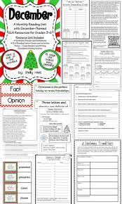 December Reading Ela Resource Packet Grades 4 5 And 6 Christmas And December Themed P Elementary Reading Letter Recognition Worksheets Informational Text