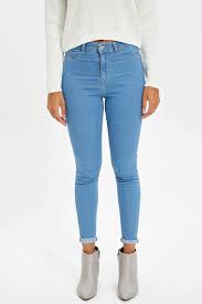 Acik Mavi Kadin Anna Yuksek Bel Super Skinny Jean Pantolon 1039423 Defacto Super Skinny Jean Skinny Pantolon