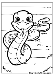 Click the picture below to make it larger, then print out your favorite reptiles coloring page! Snake Coloring Pages Updated 2021