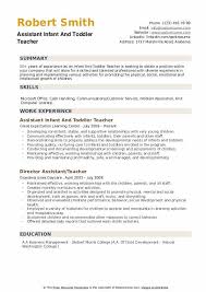 Infant And Toddler Teacher Resume Samples Qwikresume
