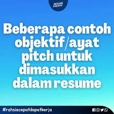 Pengertian resume adalah cara menyajikan karangan dalam dunia pendidikan, mahasiswa atau dosen sering membuat resume dari suatu karya ilmiah resume adalah suatu metode yang efektif untuk menyajikan suatu karya atau data yang panjang. Resume Kreatif Beberapa Sample Objektif Untuk Dimasukkan Facebook