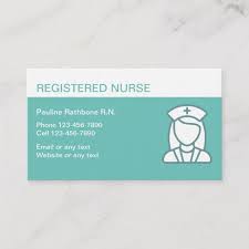 Registered Nurse Professional Business Card Zazzle Com Professional Nurse Professional Business Cards Registered Nurse