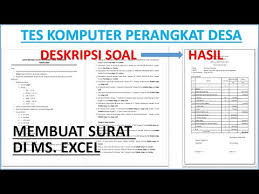 Maybe you would like to learn more about one of these? Soal Ujian Praktek Komputer Perangkat Desa Literatur