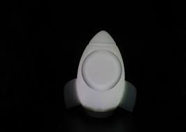 Safe Silicone Rocket Childrens Night Light Battery Operated Lvd Approved