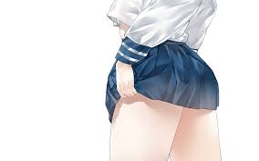 Kou Mashiro, lifting skirt, school uniform, anime girls, anime, miniskirt |  4000x2500 Wallpaper - wallhaven.cc